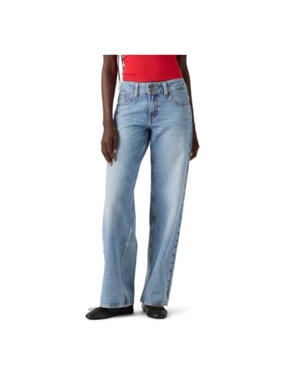 Levi's Superlow Loose Jeans Low Rise Non-Stretch Slim Hip Straight Leg 32"